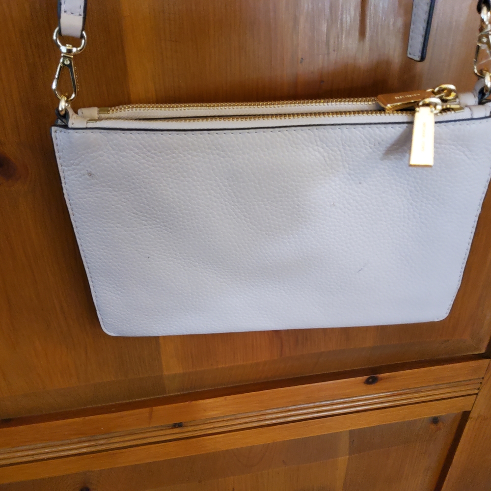Michael Kors Adele Double Zip Crossbody VGUC Blush Pink in Color - Picture 11 of 16